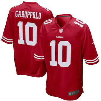 youth nike jimmy garoppolo scarlet san francisco 49ers game